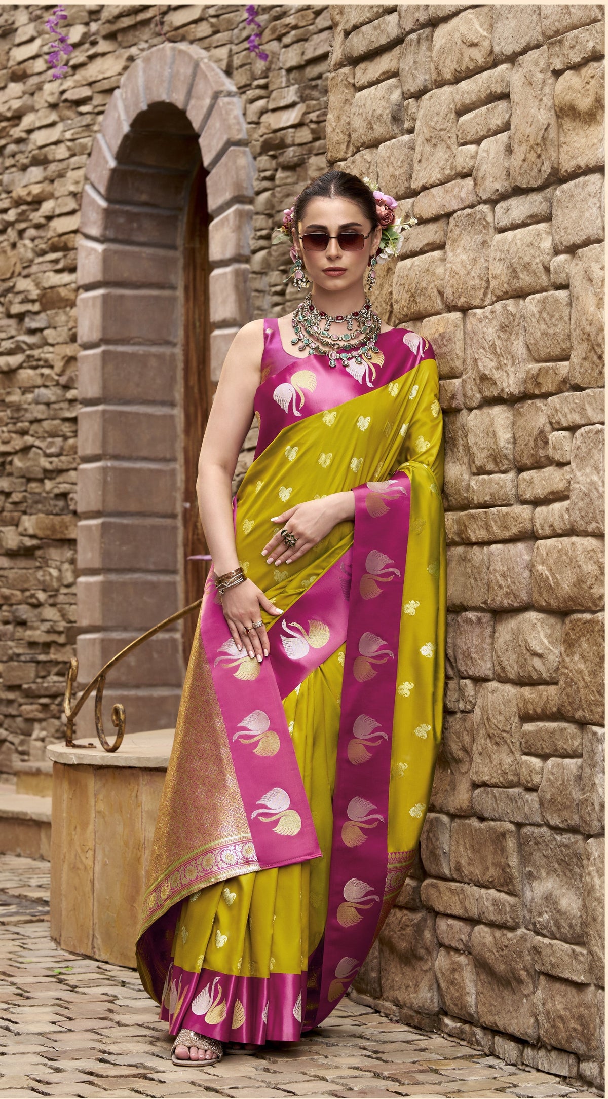 Banarasi Satin Silk Designer Saree