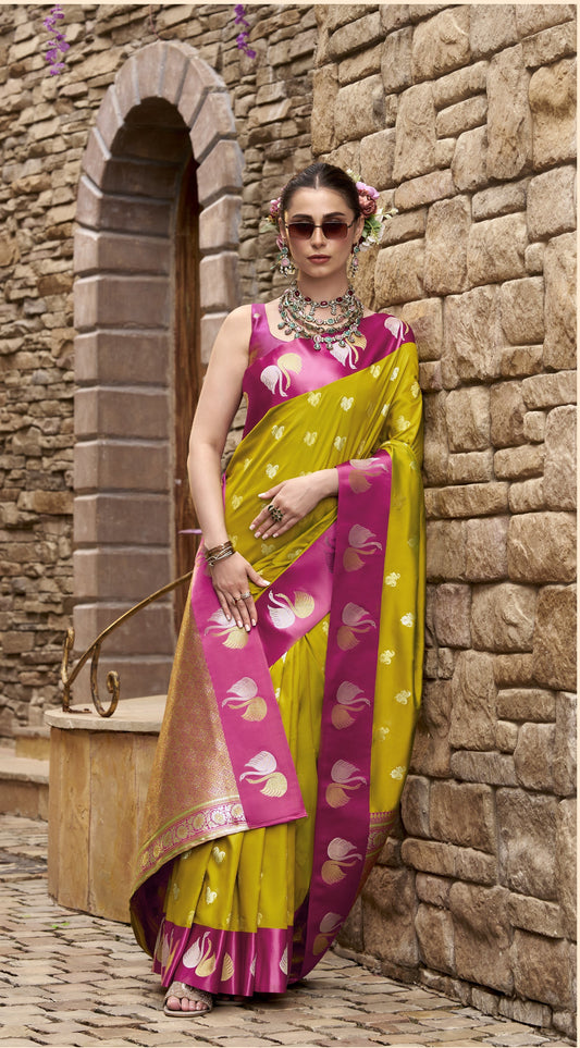 Banarasi Satin Silk Designer Saree