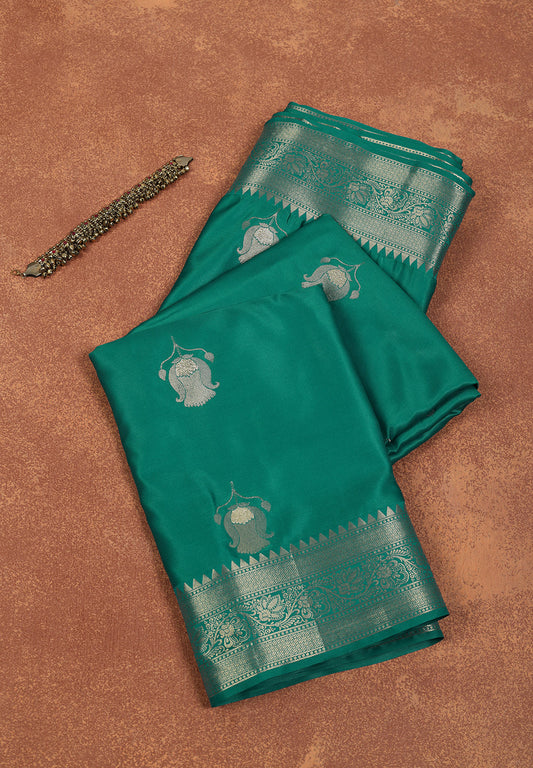 Banarasi Silk with Golden Zari Grandeur
